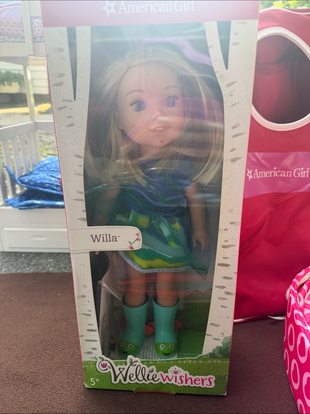 American Girl Willa Doll in Teal, Blue & Green Outfit
